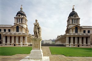 Old Royal Naval College wybudowany przez Sir Christophera Wrena (1632-1723) Greenwich, Londyn, Wielka Brytania autorstwa Unbekannt Unbekannt