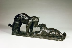 Dwa Jaguary – Rembrandt Bugatti (1885-1916) autorstwa Unbekannt Unbekannt