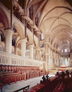 Widok na chór, katedrę w Canterbury, wybudowany w latach 1098-1130 autorstwa Unbekannt Unbekannt