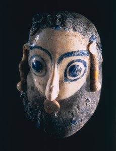 00367 Zawieszka z brodą, Kartagina, Tunezja, Fenicjan, IV-III w. p.n.e. (szkło piaskowe) autorstwa Unbekannt