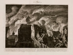 Wielki pożar, Amsterdam, Holandia, 27 lipca 1679 autorstwa Unbekannt