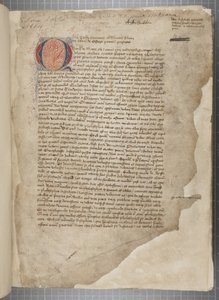 Transkrypcja, w trzech rękach, dzieł filozoficznych Marka Tulliusza Cycerona zaczerpnięta pozornie z editio romana z 1471 r., z marginaliami w ręku Archibalda Whitelawa i innych, ok. 1480 (tusz na pergaminie) autorstwa Unbekannt