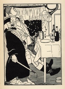 Trąbka, która zamarzła, sama wydaje dźwięki, gdy się nagrzewa, ma rozbawienie i zdumienie wszystkich ilustracji Williama Stranga (1859-1921) i JB Clarka z „Przygód barona z Munchausen (Munchhausen)” Rudolfa Ericha Rape (1736- autorstwa Unbekannt