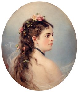 Adela-Juana-Maria, znana jako Adelina Patti (olej na płótnie) autorstwa Unbekannter Künstler