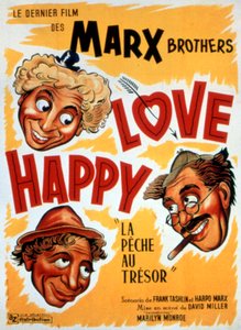 Plakat filmu Treasure Fishing, LOVE HAPPY, autorstwa DAVIDMILLERA z braćmi Marx 1949 autorstwa Unbekannt