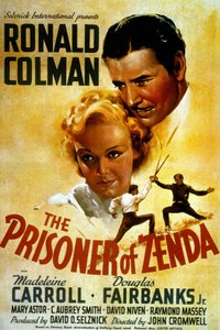 Plakat filmu Johna Cromwella The Prisoner of Zenda z Madeleine Carroll i Douglasem Fairbankiem Jr 1937 autorstwa Unbekannt