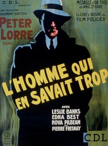 Plakat filmowy CZŁOWIEK, KTÓRY KAWAN TOO MECH w reżyserii AlFredhitchCock z Peterem Lorrem 1934 autorstwa Unbekannt