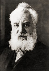 Alexander Graham Bell, ok. 1920 r. (zdjęcie czarno-białe) autorstwa Unbekannter Künstler
