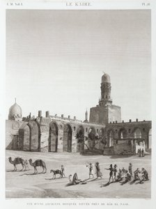 Starożytny meczet w pobliżu Bab el-Nasr, Kair, Egipt, ok. 1798 autorstwa Unbekannt