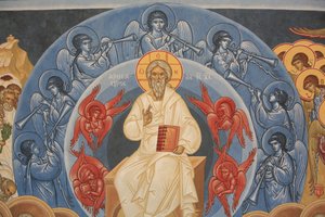 Apokalipsa. Cerkiew Saint-Antoine-le-Grand Saint-Laurent-en-Royans Francja autorstwa Unbekannt