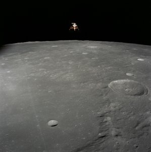 Moduł księżycowy Apollo 12 Nieustraszone lądowanie na powierzchni Księżyca w Oceanie Burz autorstwa Unbekannt