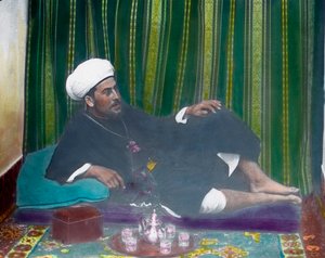 Arab pijący herbatę autorstwa Unbekannter Künstler
