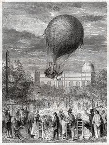 Wniebowstąpienie en ballon. Lot balonem. autorstwa Nicolas Liez