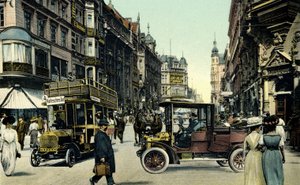Scena uliczna w Berlinie, początek XX wieku (pocztówka) autorstwa Unbekannter Künstler