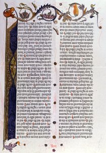 Strona biblijna 36 wierszy z Gutenberg, Moguncja autorstwa Unbekannter Künstler