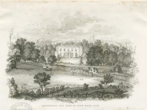 Burslem – Dom „Brownhills”: rycina i [?XIX w.] autorstwa Unbekannt