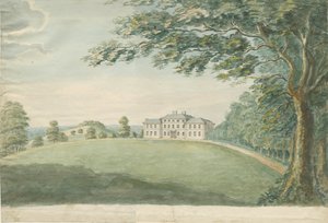 Canwell Hall: malarstwo akwarela, nd [?XVIII w.] autorstwa Unbekannt