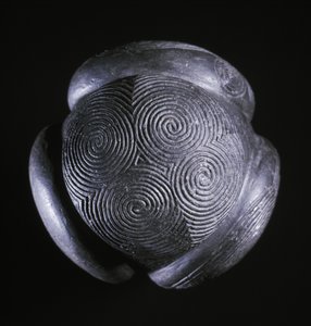 Rzeźbiona kula z Glass Hill, Towie, Aberdeenshire, neolit, ok. 3000 rpne autorstwa Unbekannt