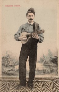 Kataloński gitarzysta, ok. 1910 r. (pocztówka) autorstwa Unbekannter Künstler