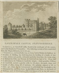 Zamek Caverswall: miedzioryt, 8 marca 1776 r. autorstwa Unbekannt