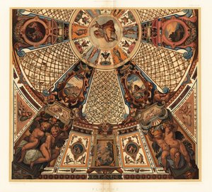 Malowanie sufitu w Galerii Uffizi we Florencji autorstwa Unbekannter Künstler