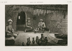 Warsztat garncarski Manufaktury Ceramicznej, Egipt, ok. 1798 autorstwa Unbekannt