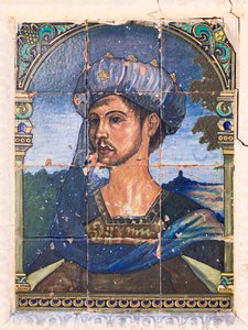 Malowanie płytek ceramicznych na Casa del Rey Moro, Domu Króla Maurów, Ronda, prowincja Malaga, Hiszpania autorstwa Unbekannt