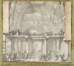 Charles de Wailly - Salon paryski, 1789 lpdp 82552-1 autorstwa Unbekannter Künstler