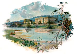 Chatsworth z Derwenta autorstwa Unbekannter Künstler