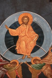 Wniebowstąpienie Chrystusa. Cerkiew Saint-Antoine-le-Grand Saint-Laurent-en-Royans Francja autorstwa Unbekannt