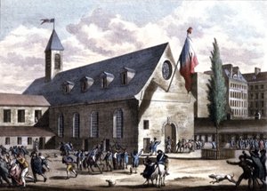 Zamknięcie Club des Jacobins, Paryż autorstwa Unbekannter Künstler