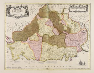 Comitatus Lageniae  Hrabstwo Leinster autorstwa Unbekannter Künstler
