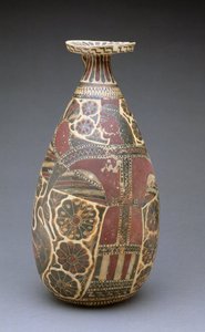 Koryncki alabastron z czarnymi figurami, ze skrzydlatą „Władczynią Zwierząt”, grecki, okres archaiczny, ok. 600 p.n.e. (terakota) autorstwa Unbekannt