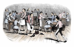 Debiut komiksu: rycina z "Nouveaux voyages en zig-zag" autorstwa Rodolphe