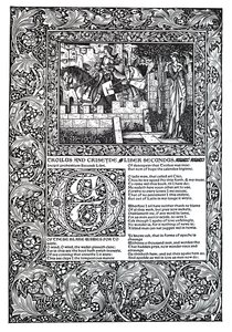 Dekoracyjny wiersz Geoffreya Chaucer autorstwa Unbekannt