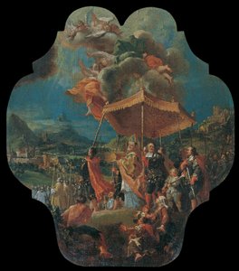 Przeniesienie Miejsca Najświętszego z Säben do Brixen (970 AD) autorstwa Unbekannter Künstler