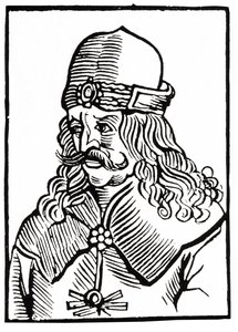 Dracula, ok. 1550 (drzeworyt) autorstwa Unbekannter Künstler