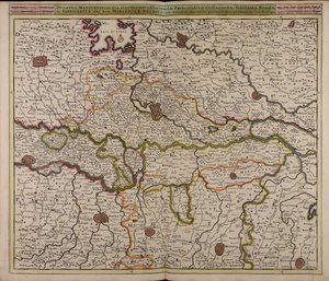 Ducatus Mantuensis : in qua sunt ducatus Guastallae principatuum Castiglionae Solverinae Bosolae et Sabbionettae nec non Mirandolae ducatus : cum ommibus adjacentibus provinciis autorstwa Unbekannter Künstler