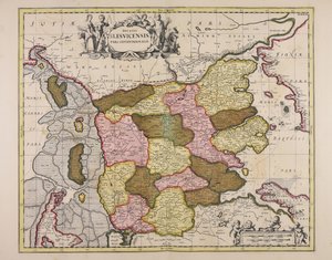 Ducatus Sleswicensis pars septentrionalis autorstwa Unbekannter Künstler