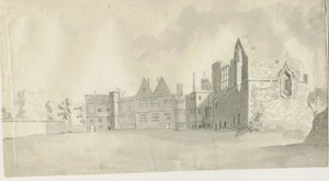 Zamek Dudley - Twierdza: rysunek w odcieniu sepii, bd [c 1790] autorstwa Unbekannt