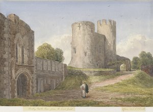 Zamek Dudley - Twierdza: akwarela, 8 czerwca 1843 autorstwa Unbekannt