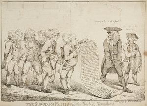 Wczesno-nowoczesna „Petycja chirurgów lub tryumf fryzjerski”, 7 sierpnia 1797 r autorstwa Unbekannt