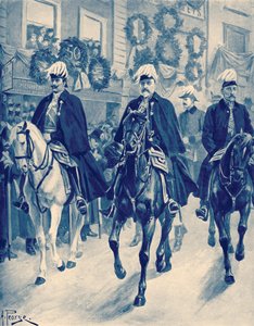 Edward VII w orszaku pogrzebowym królowej Wiktorii autorstwa Unbekannter Künstler