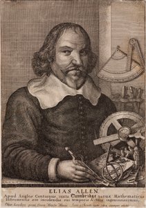 Elias Allen, matematyk i twórca instrumentów, ok. 1630 autorstwa Unbekannt