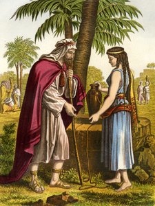 Eliezer i Rebeka - Biblia autorstwa Unbekannter Künstler