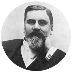 Emile Levassor, francuski producent samochodów, ok. 1885 r. autorstwa Unbekannt