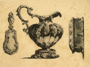 Grawer przedstawiający trzy akcesoria kosmetyczne autorstwa księcia Pawła (Pawła) Grigoriewicza Demidoffa (1738-1821) autorstwa Unbekannt