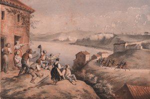 Ucieczka generała Lamoriciere, oblężenie Ankony autorstwa William M. Timlin