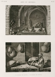 Fabrykacja, inni wytwórcy mat i wyplatacze koszy, Egipt, ok. 1798 autorstwa Unbekannt