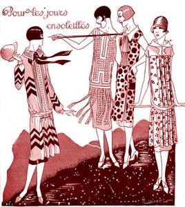 Moda: sukienki dzienne w maju 1925 r. autorstwa Unbekannter Künstler